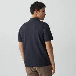 Bron Polo Shirt in Cosmos Slub Cotton