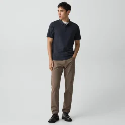 Bron Polo Shirt in Cosmos Slub Cotton