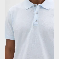 Bron Polo Shirt in Cosmos Slub Cotton