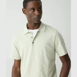 Bron Polo Shirt in Cosmos Slub Cotton