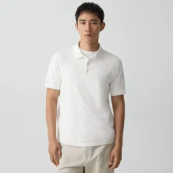 Bron Polo Shirt in Cosmos Slub Cotton