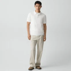 Bron Polo Shirt in Cosmos Slub Cotton
