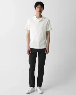 Bron Polo Shirt in Cosmos Slub Cotton