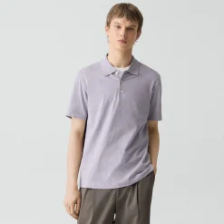 Bron Polo Shirt in Cosmos Slub Cotton