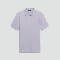 Bron Polo Shirt in Cosmos Slub Cotton