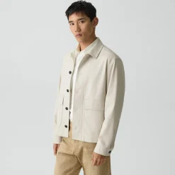 Button-Up Jacket in Moonsoft Cotton