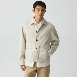 Button-Up Jacket in Moonsoft Cotton