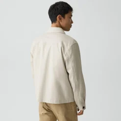 Button-Up Jacket in Moonsoft Cotton