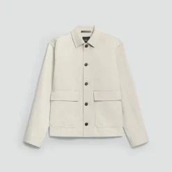 Button-Up Jacket in Moonsoft Cotton
