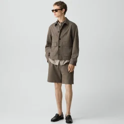 Button-Up Jacket in Moonsoft Cotton