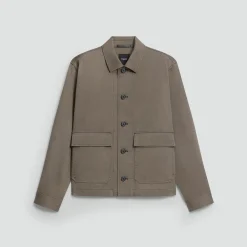Button-Up Jacket in Moonsoft Cotton