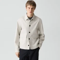 Button-Up Jacket in Moonsoft Cotton