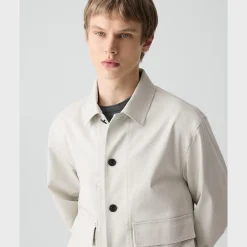 Button-Up Jacket in Moonsoft Cotton