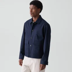 Button-Up Jacket in Moonsoft Cotton