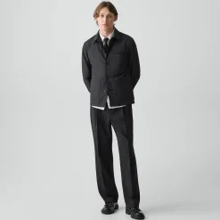 Button-Up Jacket in Motion Nylon