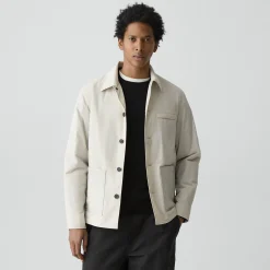Button-Up Jacket in Motion Nylon