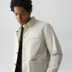 Button-Up Jacket in Motion Nylon