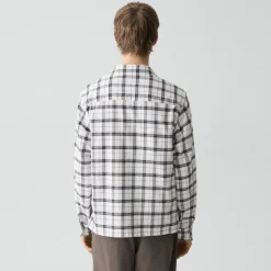 Button-Up Shirt in Checked Cotton