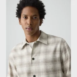 Button-Up Shirt in Textured Check