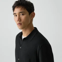 Button-Up Sweater in Regal Wool