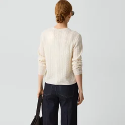 Cable-Knit Cardigan in Cashmere