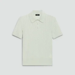 Cable-Knit Polo Shirt in Cashmere