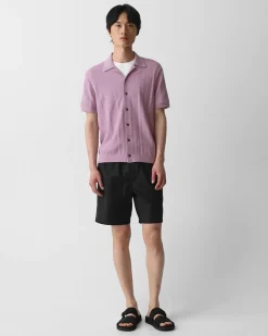 Camp Collar Shirt in Cotton Light Twist