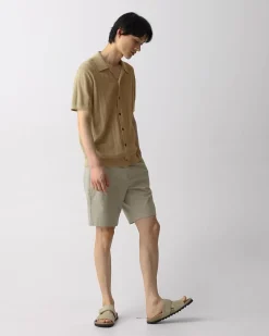 Camp Collar Shirt in Cotton Light Twist