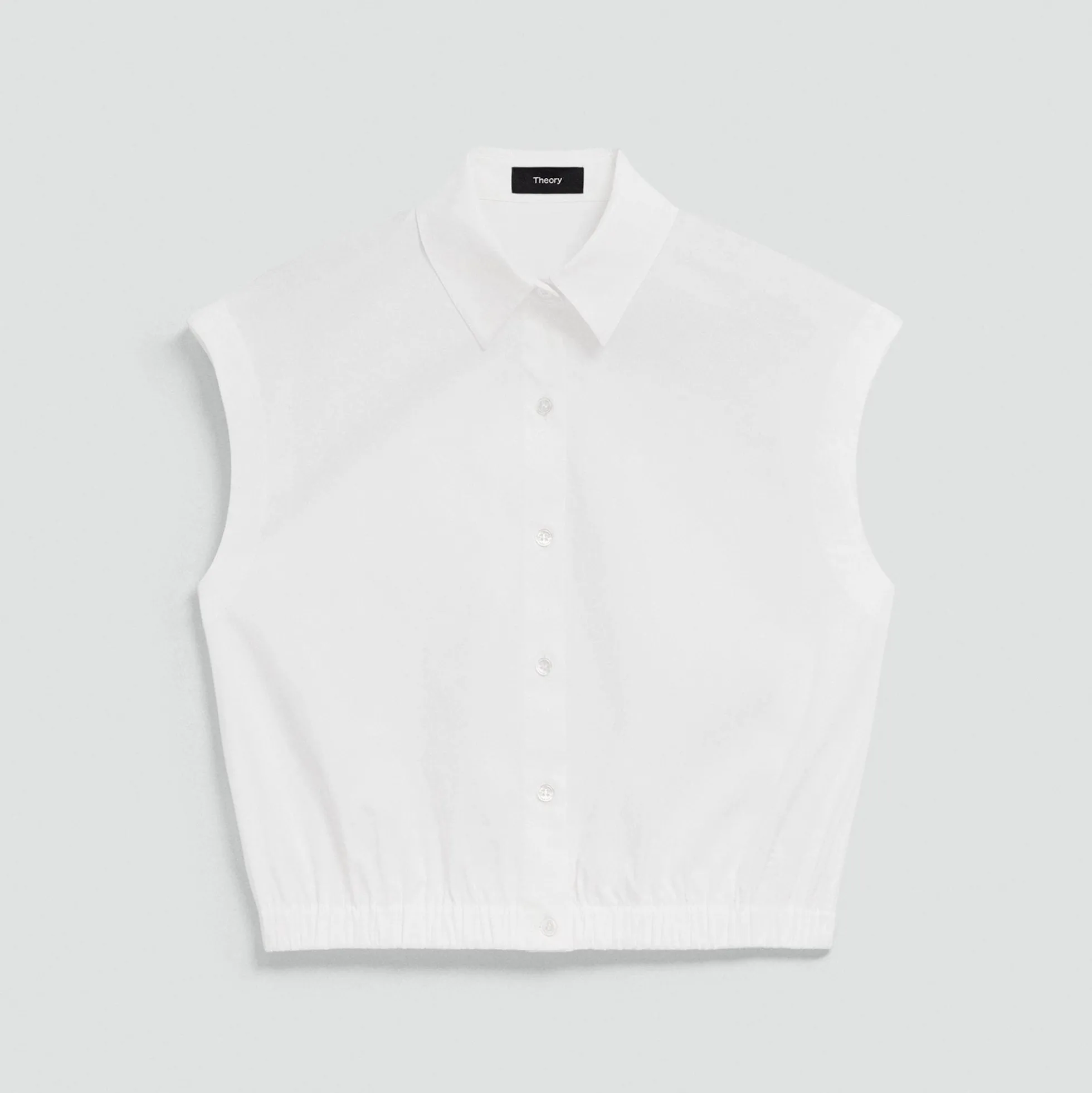 Cap-Sleeve Shirt in Good Poplin