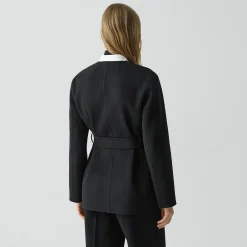 Cardigan Jacket in Double-Face Wool-Cashmere