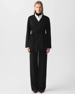 Cardigan Jacket in Double-Face Wool-Cashmere