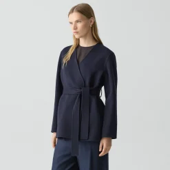Cardigan Jacket in Double-Face Wool-Cashmere