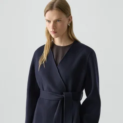 Cardigan Jacket in Double-Face Wool-Cashmere
