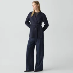 Cardigan Jacket in Double-Face Wool-Cashmere