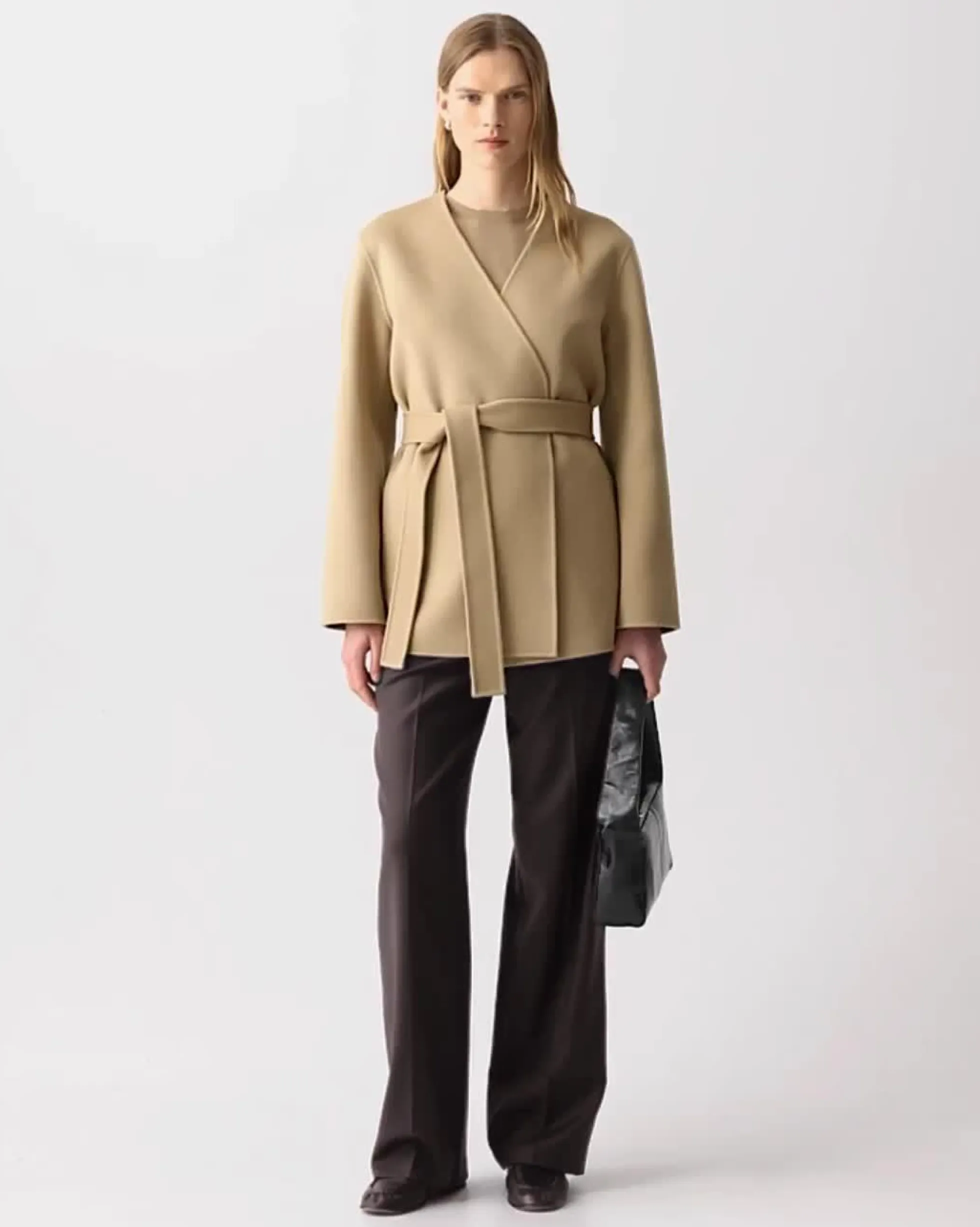 Cardigan Jacket in Double-Face Wool-Cashmere