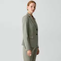 Carissa Blazer in Wool Gabardine