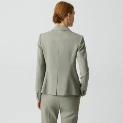 Carissa Blazer in Wool Gabardine