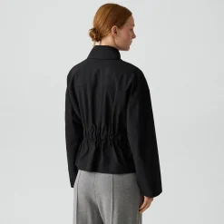 Cinched Flight Jacket in Good Wool