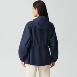 Cinched Windbreaker Jacket in Brushed Chino