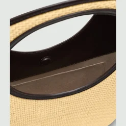 Circle Tote Bag in Raffia