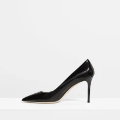 City Pump in Brushed Leather