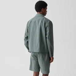 City Zip Jacket in Textured Nylon