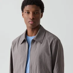 City Zip Jacket in Textured Nylon