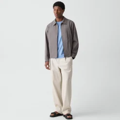 City Zip Jacket in Textured Nylon