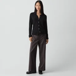 Classic Straight Pant in Sleek Flannel