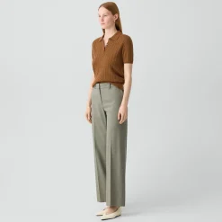 Classic Straight Pant in Wool Gabardine