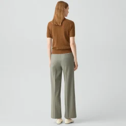 Classic Straight Pant in Wool Gabardine