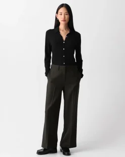 Classic Straight Pant in Sleek Flannel