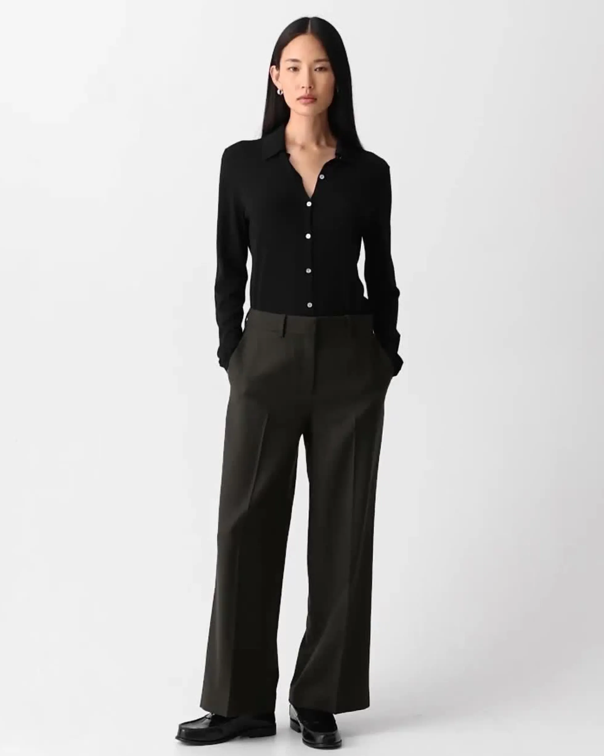 Classic Straight Pant in Sleek Flannel