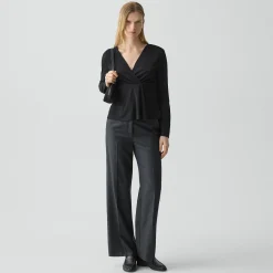 Classic Straight Pant in Sleek Flannel